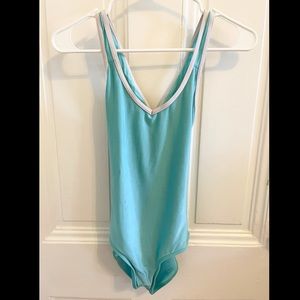 Yumiko Leotard - Blue/Green “Sonoya” (Cross Back) Leotard